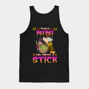 This Mimi Can Drive A Stick Funny Halloween Tank Top